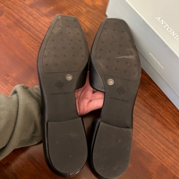 Antonio Melanie Black Flats size 10M - Picture 4 of 5